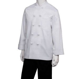 Chef Appeal Chef Coat Jacket Medium White Double Breasted Long Sleeve Unisex